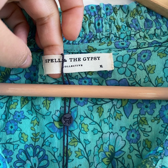 Spell Sundown Boho Dress Turquoise - Picture 5 of 9